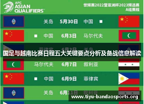 国足与越南比赛日程五大关键要点分析及备战信息解读 国足与越南比赛日程五大关键要点分析及备战信息解读